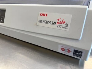 Okidata Oki 321 Turbo/n NETWORKING DOT MATRIX POWERHOUSE PRINTER -- BULLETPROOF! - Picture 1 of 8