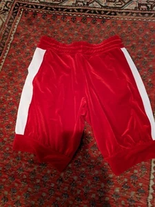 Dolce Gabbana Active Shorts Size M Velvet Red And White String - Picture 1 of 4
