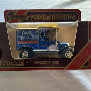 Matchbox Models Of Yesteryear Y12 1912 Model T Ford Rosella - Picture 1 of 7