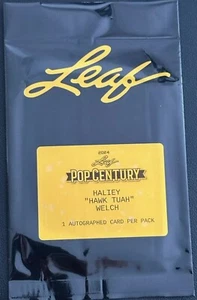 2024 LEAF POP CENTURY SEALED PACK RANDOM AUTO HAWK TUAH HALIEY WELCH - Picture 1 of 2