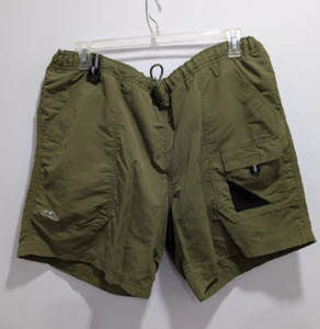 Eddie Bauer Herren Shorts Hybrid grün Nylon Badehose Mesh gefüttert Kordelzug XL - Bild 1 von 10