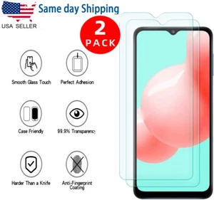 2-Pack Clear Tempered Glass Screen Protector For Samsung Galaxy A23 5G - Picture 1 of 7