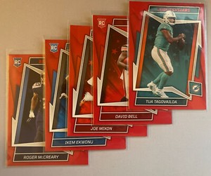 2022 Rookies & Stars Football Red 5 Card Lot