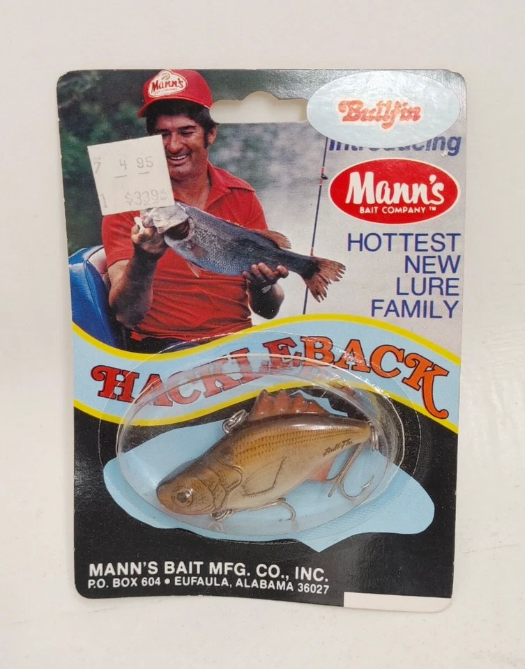 Señuelo de pesca vintage Tom Mann's Hackleback Bullfin Crankbait Foto 1 de 1