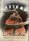 Medical Art Lungs in Rope ASTHMA ALUDRIN Medicine Drug Advertising Postcard