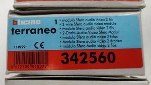 Bticino Terraneo 342560 Modulo audio video 2 fili Sfera - Foto 1 di 6