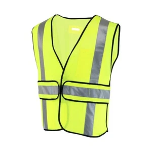 Safety Works, Yellow Polyester High Visibility Vest, One Size Fits Most,(2 PACK) - Picture 1 of 4