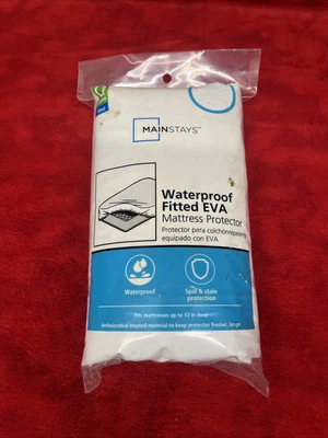 MAINTSTAYS WATERPROOF FITTED EVA MATTRESS PROTECTOR QUEEN - NEW (37a) - Image 1 of 4