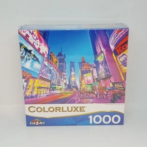 NUOVO Sigillato COLORLUXE Cra-Z-Art 1000 pz Puzzle TIMES SQUARE New York City 27 x 20 - Foto 1 di 5