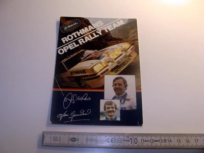 Orig. card Rothmans Opel Manta 400 Rally Team 1983 Jimmy McRae signed by Vatanen - Bild 1 von 2