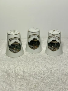 Shaker sale e pepe vintage Whiteface MTN. Summit House New York 3 pezzi Prodotto in Giappone - Foto 1 di 23