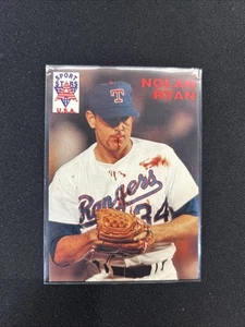 Nolan Ryan Sports Stars Bloody Lip No-Hitters Vintage Coleccionable Texas Rangers - Imagen 1 de 2