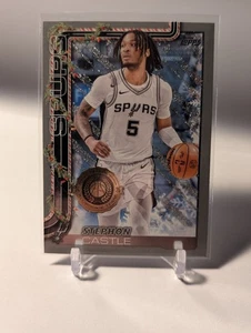 2025-26 Topps Holiday Basketball Stephon Castle Silver Glitter H158 Spurs 🎄❄️🏀 - Picture 1 of 3