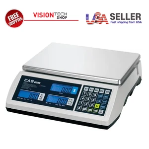 CAS S2000JR 60LB Price Computing Retail Scale LCD Display,NTEP, Legal for Trade - Picture 1 of 3