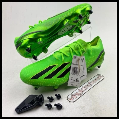 Botines de fútbol Adidas X Speedportal.1 SG Game Data Pack para hombre 8,5 verde GW8440 Foto 1 de 4