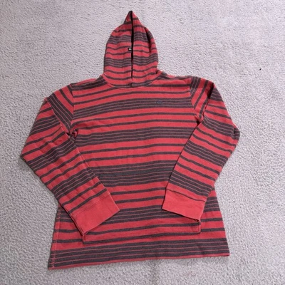 Sudadera con Capucha Quiksilver Juvenil Extra Grande Roja Térmica Tejido Waffle Pullover Manga Larga Foto 1 de 4
