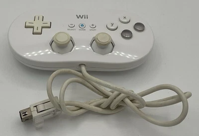 Nintendo Official Wii Classic Controller White RVL-005 OEM TESTED Fast Free Ship - Image 1 of 3