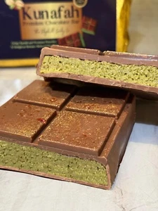 Viral Dubai XL 350g TIK TOK ORIGINAL PREMIUM Chocolate Bar Pistachio & Kunafah - Picture 1 of 8