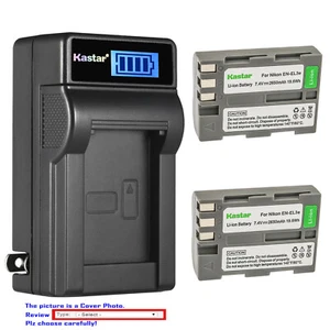 Kastar Battery LCD Wall Charger for Original Nikon EN-EL3e & OEM Nikon MH-18a - Picture 1 of 11