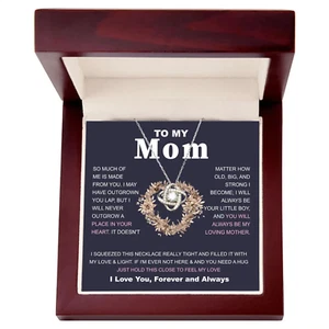 To My Mom Gift for Mother From Son, Mothers Day, Women Necklace, Jewelry for Mom - Picture 1 of 5
