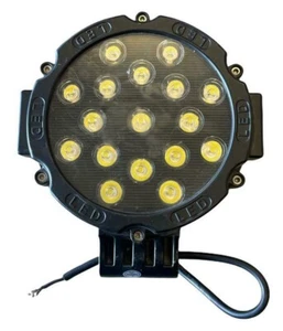 1pc 6" 51W Thick Black Round LED Off-Road Light Fit's Trucks,RV,4x4 Motorcycles - Bild 1 von 7