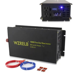 1000W Pure Sine Wave Inverter 36/48V DC to 120/220V AC Power Inverter Convert - Picture 1 of 8