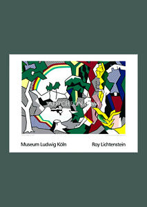 Roy Lichtenstein 'Landscape with Rainbow' 1989 Original Exhibition Poster Print