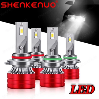 For Mitsubishi Lancer 2008 2009 2010 2011 2012-2017 4X 6000K LED Headlight Bulbs - Image 1 of 4