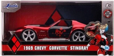 Jada 1:32 Hollywood 1969 chevy corvette Stingray Harley Quinn-32095 - Image 1 of 4
