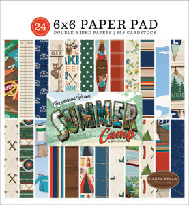 Carta Bella - Summer Camp - 6x6 Paper Pad 24 Double-sided Sheets 