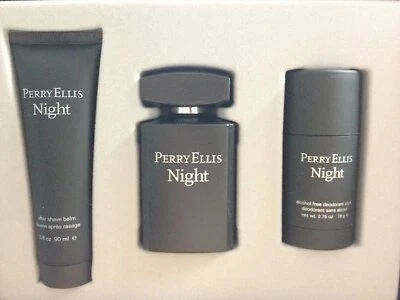 Juego Night By Perry Ellis para hombre: EDT 3,4 oz + ASB 3 oz + barra desodorante 2,75 oz  Foto 1 de 2