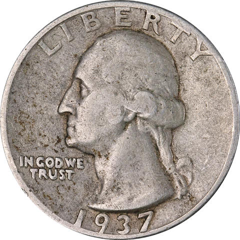 1937-P Washington Quarter - Doubled Die Obverse Great Deals From The Executive C Cover