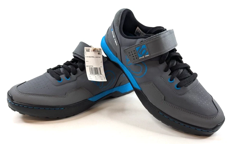 Five Ten Kestrel 蕾丝山地自行车鞋 – 阿迪达斯女式 10.5 BC0770 - 全新 — 第 1/4 张图片