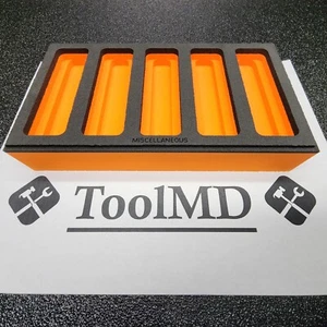 Snap-on Tools USA NEW ORANGE Foam MISCELLANEOUS Storage Organizer FMS004BO - Picture 1 of 5