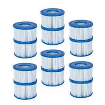 BESTWAY COLEMAN POOL VII FILTER 530 PUMP REPLACEMENT CARTRIDGE 12 PACK 58283E - Image 1 of 3