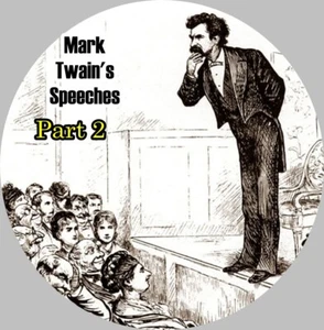 Mark Twain / Mark Twain's Speeches, Part 2 MP3 (READ) CD Audiobook - Picture 1 of 1