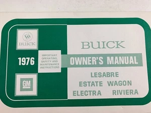 1976 BUICK LESABRE ESTATE WAGON ELECTRA RIVIERA OWNER'S MANUAL - Picture 1 of 1