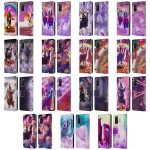 OFFICIEL RANDOM GALAXY ESPACE LAMA ÉTUI COQUE EN CUIR POUR SAMSUNG TÉLÉPHONES 1 - Photo 1 sur 13