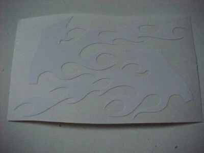 1/24 трассовая автомодель масштаб 1/24 лист наклеек тонкий винил МАСКИРОВКА ДЛЯ ПОКРАСКИ ПЛАМЕНИ - Изображение 1 из 3