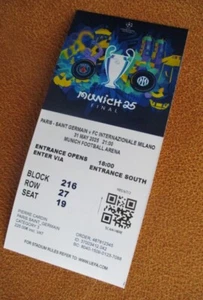 CHAMPIONS LEAGUE FINALE 2025 -- Paris St. Germain - Inter Mailand --- Ticket - Bild 1 von 1
