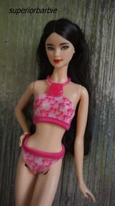 BARBIE BEACH FASHIONS Halter Stiletto Heels Silhouette Bikini - Bild 1 von 3