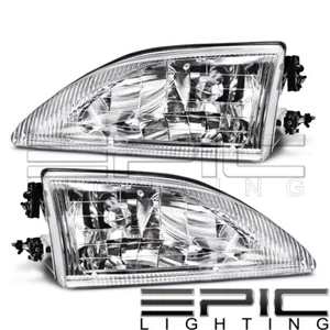 Left Right Sides Pair Head Lights for 1994-1998 FORD MUSTANG COBRA - Picture 1 of 2