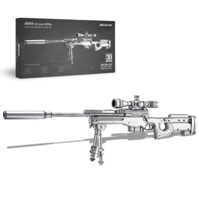 Piececool 3D Awm Sniper Rifle Metal Building - Architectural Model for Adult - Image 1 of 4