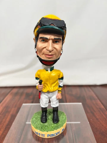 Autographed Laffit Pincay Jr Bobblehead 2001 Hollywood Park Gold Cup Cover