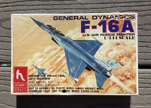 HOBBYCRAFT 1/144 U.S. AIR FORCE F-16 A FIGHTING FALCON JET FIGHTER MODEL KIT F/S - Picture 1 of 11