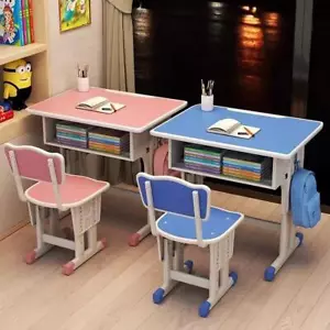 JZH7-Adjustable Children Study Desk And Chair Set, For Girls & Boys, School Wri - Picture 1 of 10