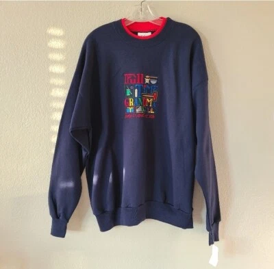 Full Time Grandma Sweatshirt and I Love My Job SZ XL New Blue MC Sportswear - Image 1 of 4