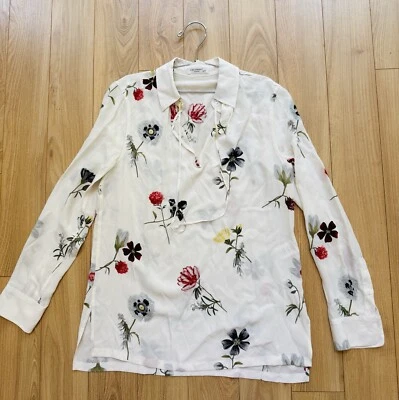 Blusa múltiple EQUIPMENT para mujer Bristol floral blanca brillante XS Foto 1 de 4