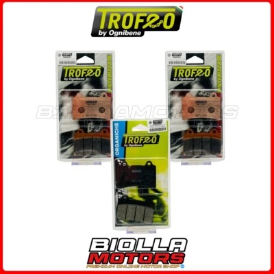 KIT PASTIGLIE FRENO TROFEO YAMAHA XVZ TD VENTURE ROYALE 1300 1989 ANTERIORE + PO Foto 1 de 4