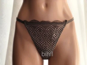 Victoria's Secret / Muy Sexy / Tanga en V ~ Tanga / Crochet Encaje / Taupe - Imagen 1 de 3